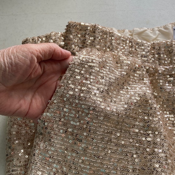 Serra Rose Gold Sequin Pullon Jogger Pants NWT - Picture 5 of 7